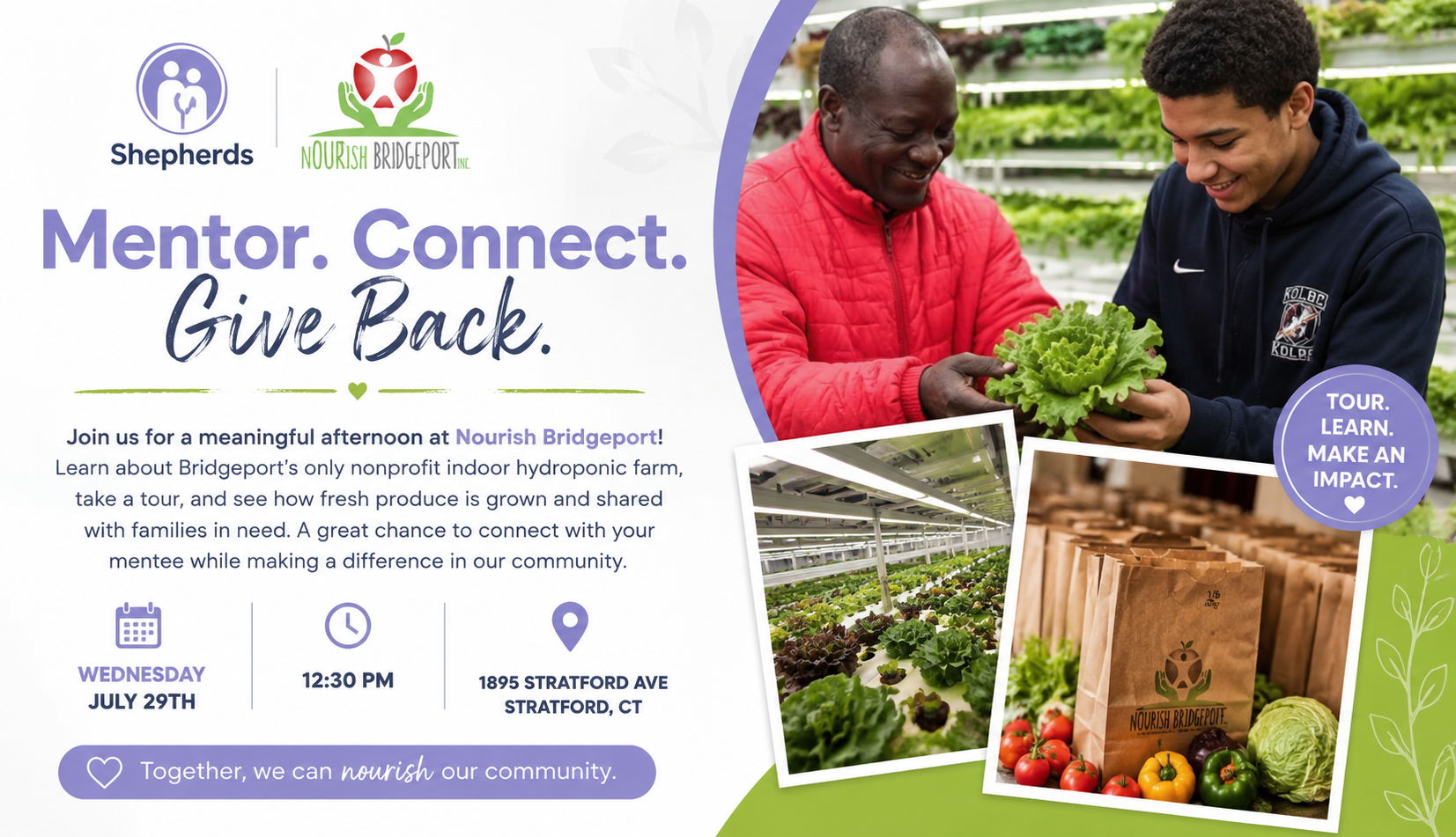 Volunteer Opportunity at NOURish Bridgeport